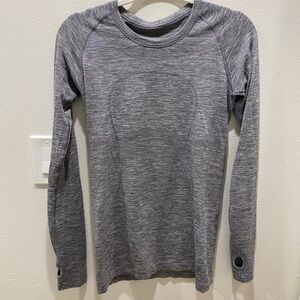 Gray Lululemon Long Sleeve Tee